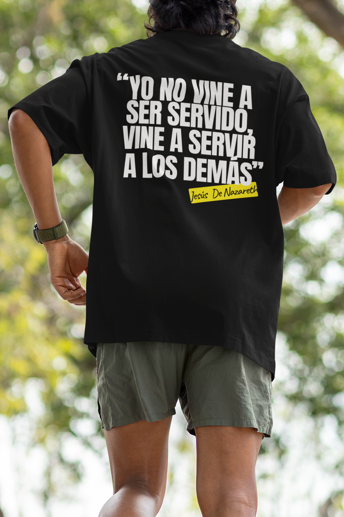 Jesús de Nazareth – Mateo 20:28 | Streetwear con Propósito | Selah | Oversized